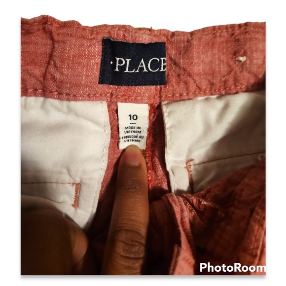 Boys orange linen shorts size 10 - Picture 4 of 4